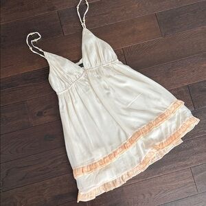 House of Harlow 1960 Cream and Peach Mini Dress